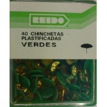 Kit 40 Chinchetas Plastificadas Verdes